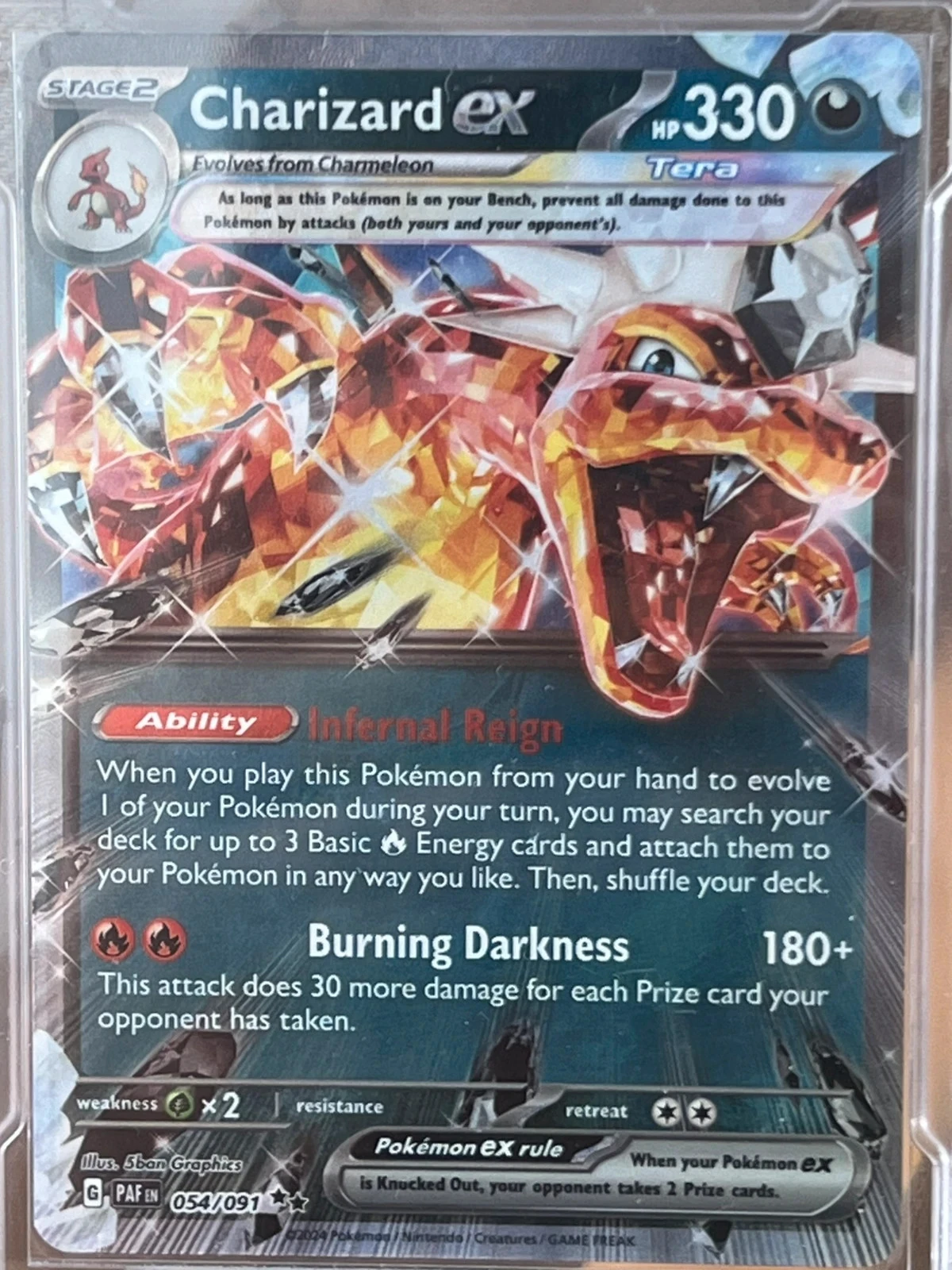 Charizard é #054 /091 — Paldean Fates — Pokémon MINT 9 TCG com classificação global – photo 4